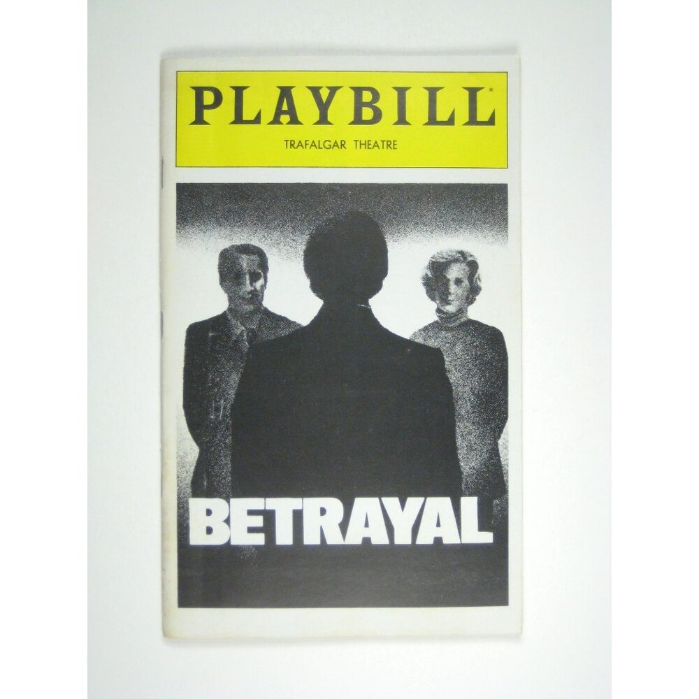 Betrayal Playbill Trafalgar Theatre January 1980 Blythe Danner Roy Schneider